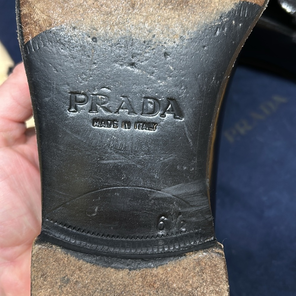 PRADA Men's Black Stingray & leather shoes - Picture 5 of 7
